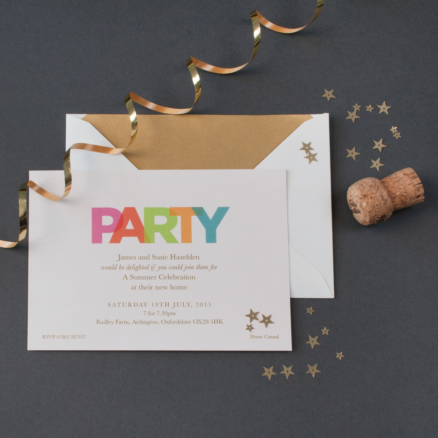 Luxury handmade bespoke party invitations The Letter Press